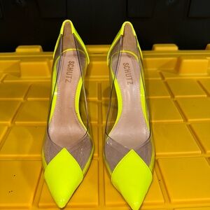 Schutz Neon Yellow Women's Heels